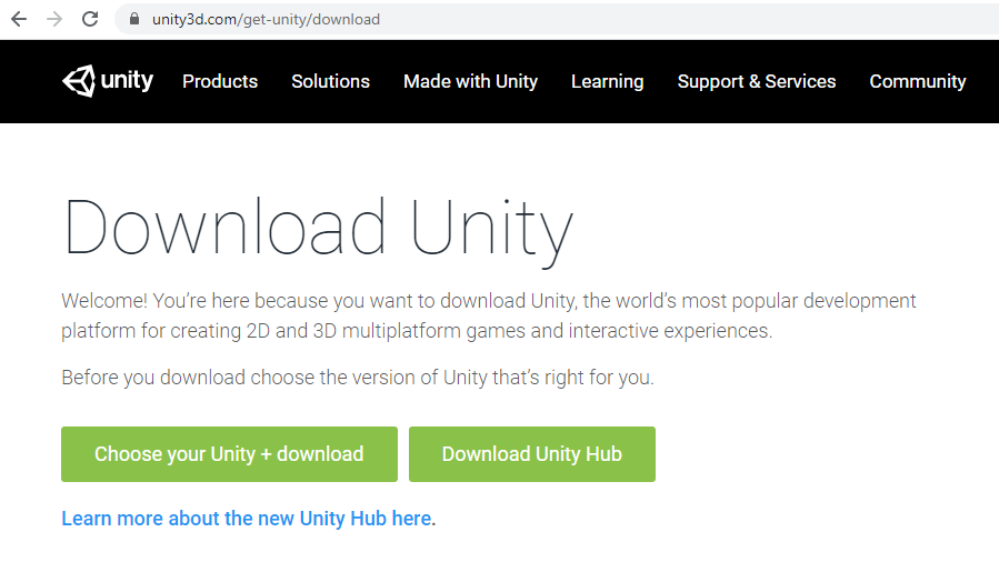 how to download unity 3d